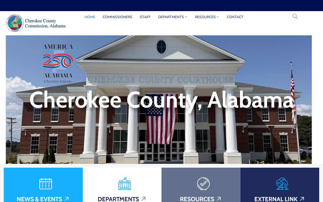 Cherokee County criminal record access on the official county gateway
